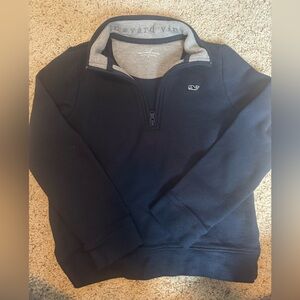 Vineyard Vines Men's Dark Blue Zip-Up Sweater